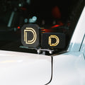Diode Dynamics logo covers glowing amber on SS3 and SSC2 pod lights